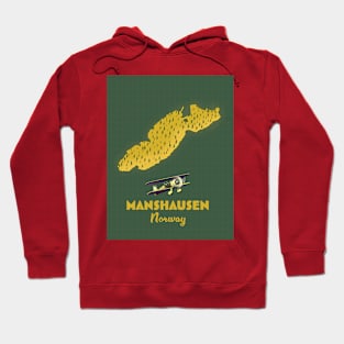 Manshausen Norway travel map Hoodie